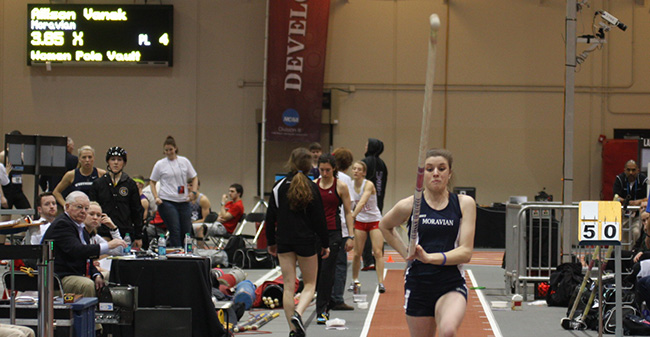 Vanek an All-American with 7th Place in Pole Vault at NCAA Meet