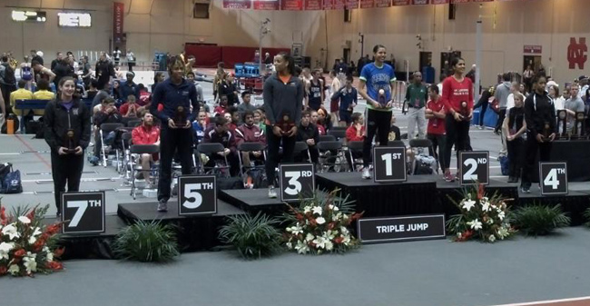 Leonard Earns 5th All-America Honor with 5th Place in Triple Jump at NCAA Indoor Championships