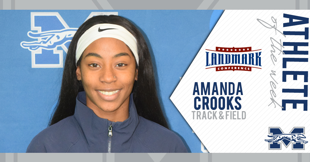 Amanda Crooks named Landmark Conference Women's Track Athlete of the Week.