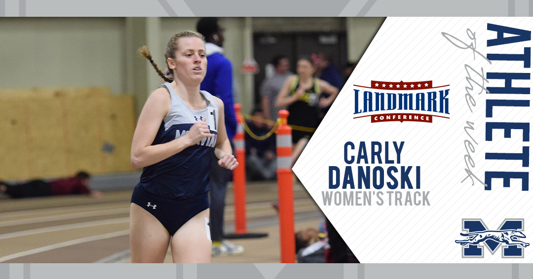 Carly Danoski selected as Landmark Conference Women's Track Athlete of the Week.