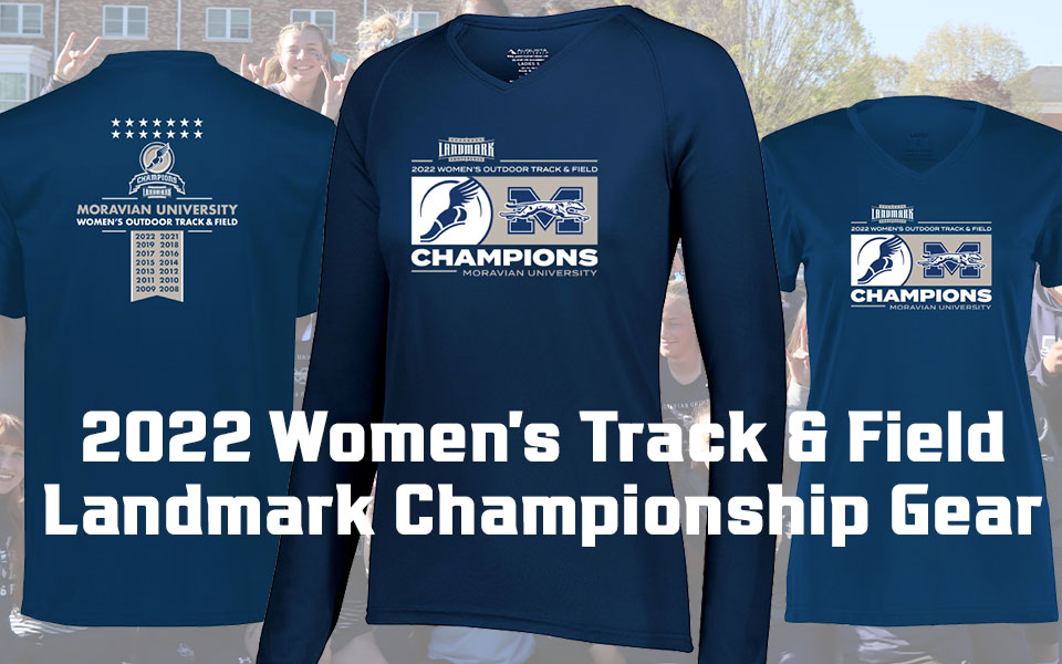 You can purchase your 2022 Women's Outdoor Track & Field Championship apparel to celebrate Moravian University's 14th consecutive title.