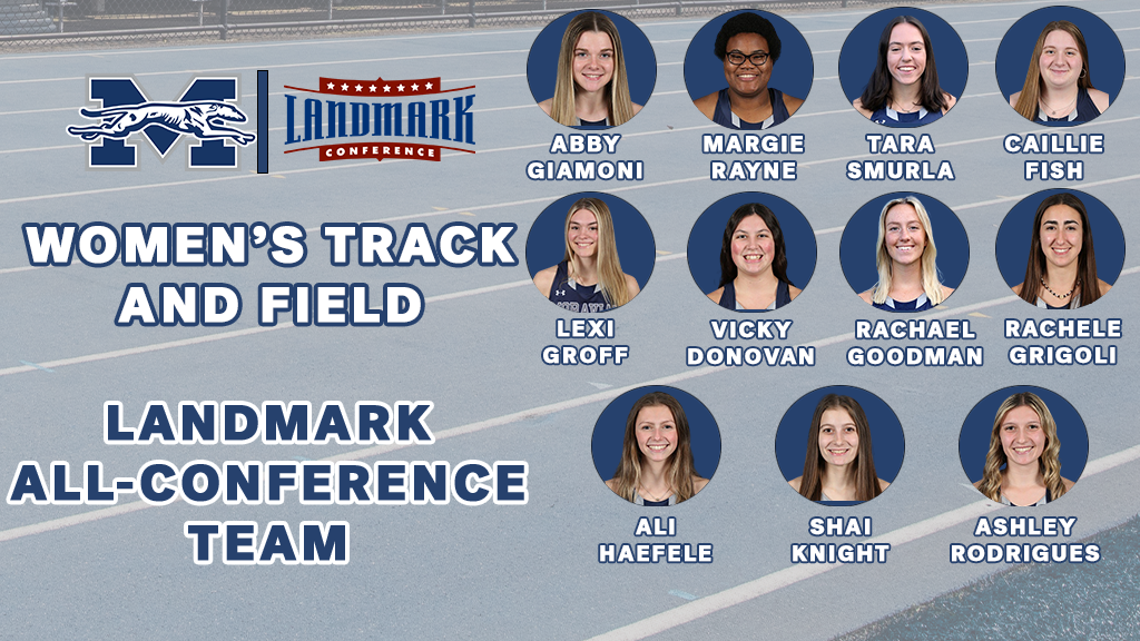 headshots for women's track & field all-conference honorees