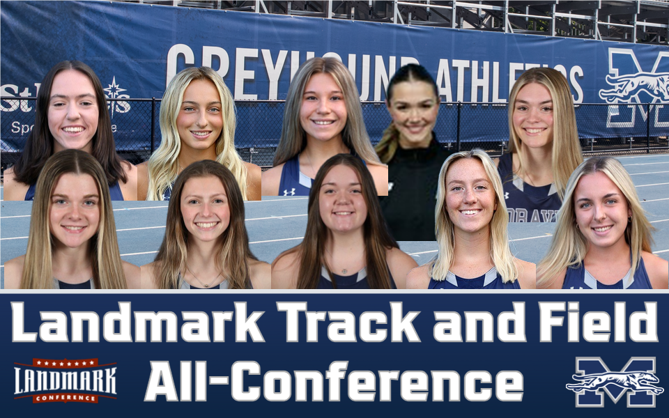 Head shots of Moravian's indoor track & field all-conference honorees.