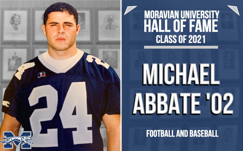 head shot of 2021 moravian hall of fame inductee michael abbate from the class of 2002
