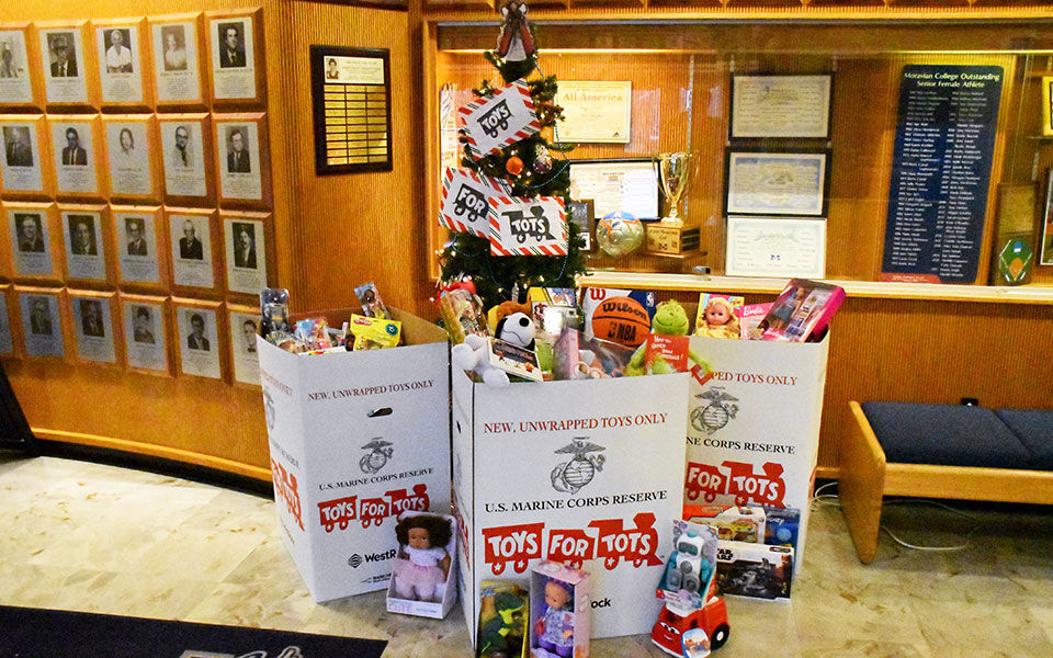 The Greyhounds are set to make a donation of gifts to Toys for Tots.