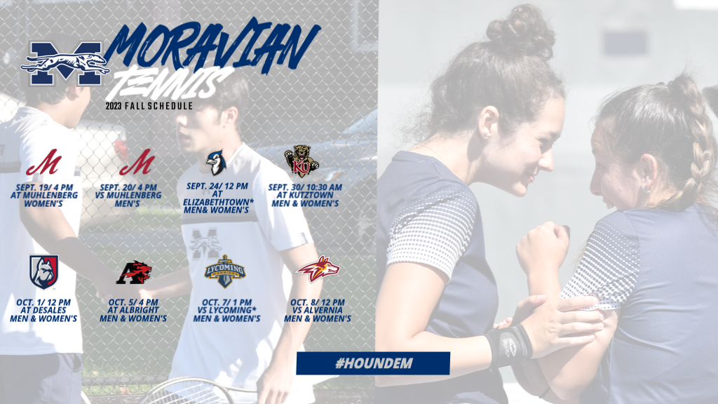 2023 fall tennis schedule graphic