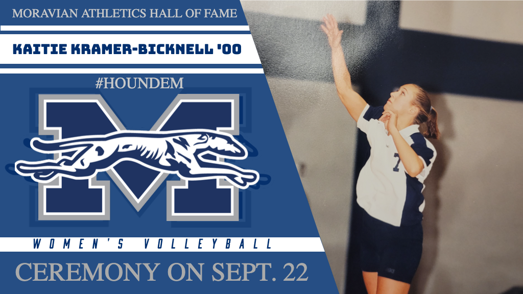 Kaitie Kramer-Bicknell serving on Hall of Fame graphic